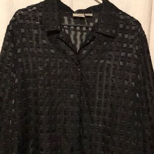 Allusion Daley semi sheer top